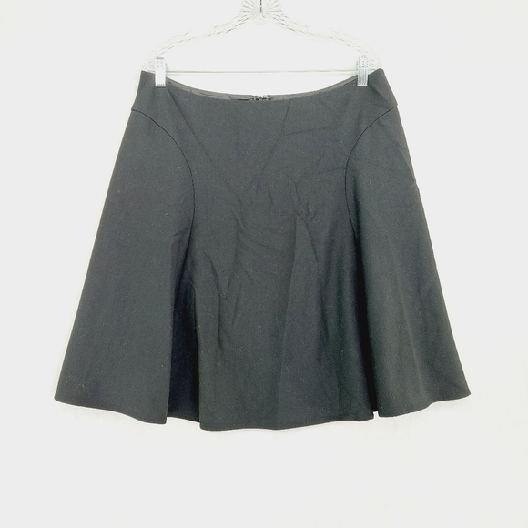 Talbots Rayon Blend Black Lined Mini Skirt P4200 - Picture 1 of 8